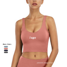 2021 custom breathable yoga wear women wholesale push up tops sport bra